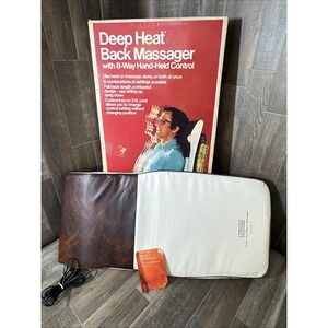 Vintage JC Penney Deep Heat Back Massager  Cushion Hand Control TESTED AWEOSOME